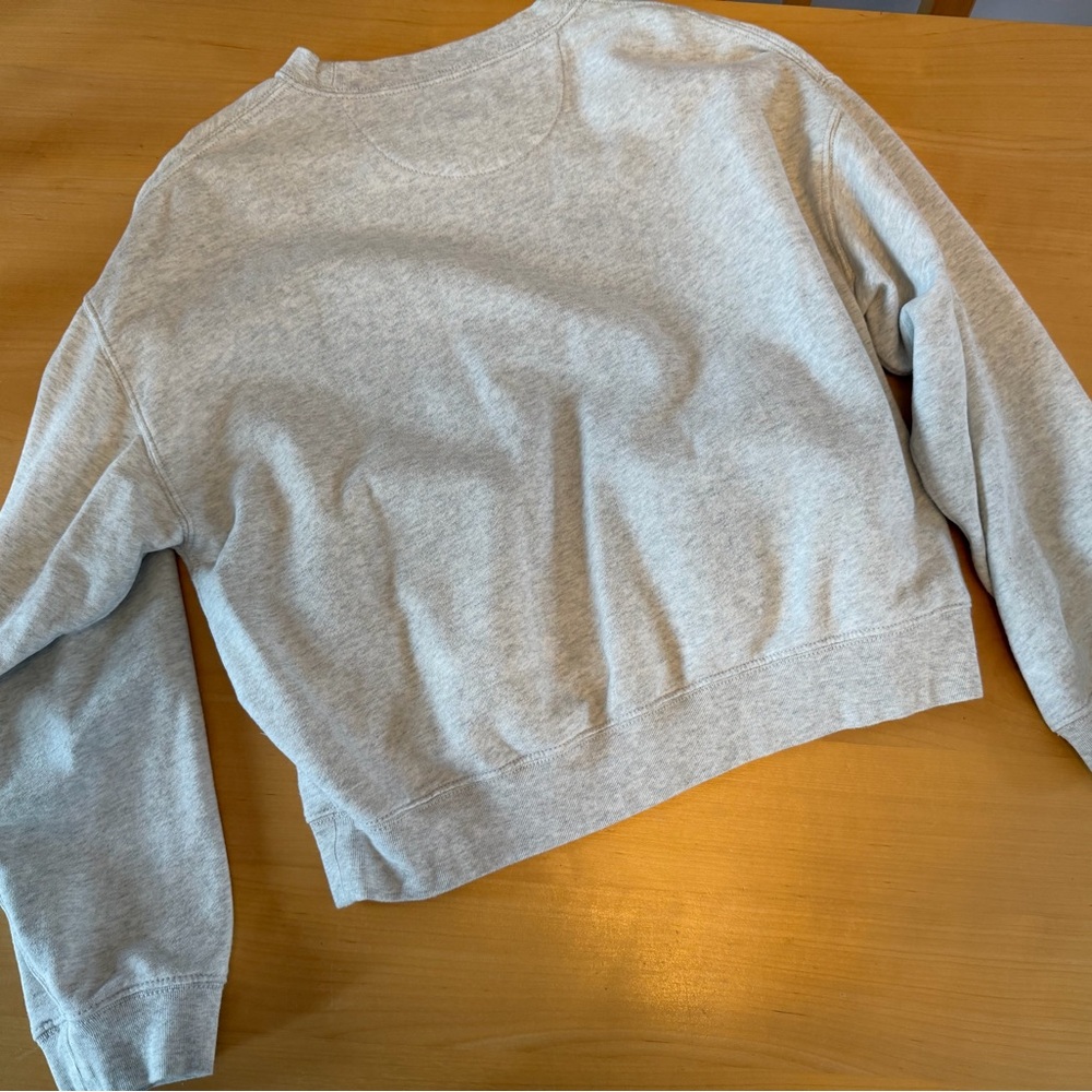 American Eagle Cream and Gray Crewneck Sweatshirt Women’s S - Picture 7 of 7